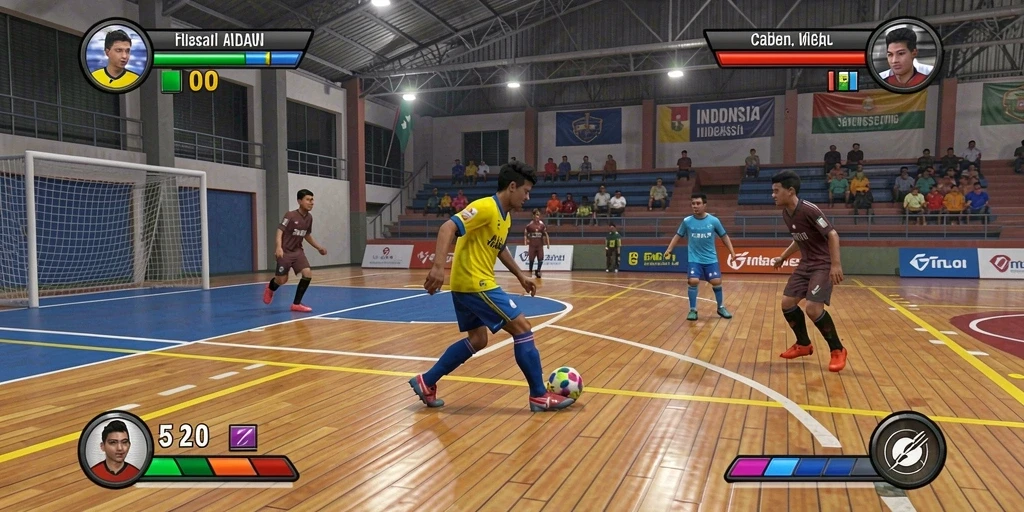 Tantangan bersama teman dalam mode multiplayer.