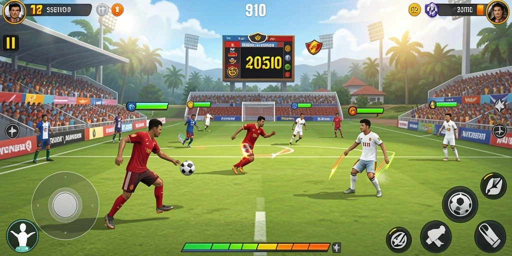 Fitur interaktif yang memungkinkan bermain bersama teman.